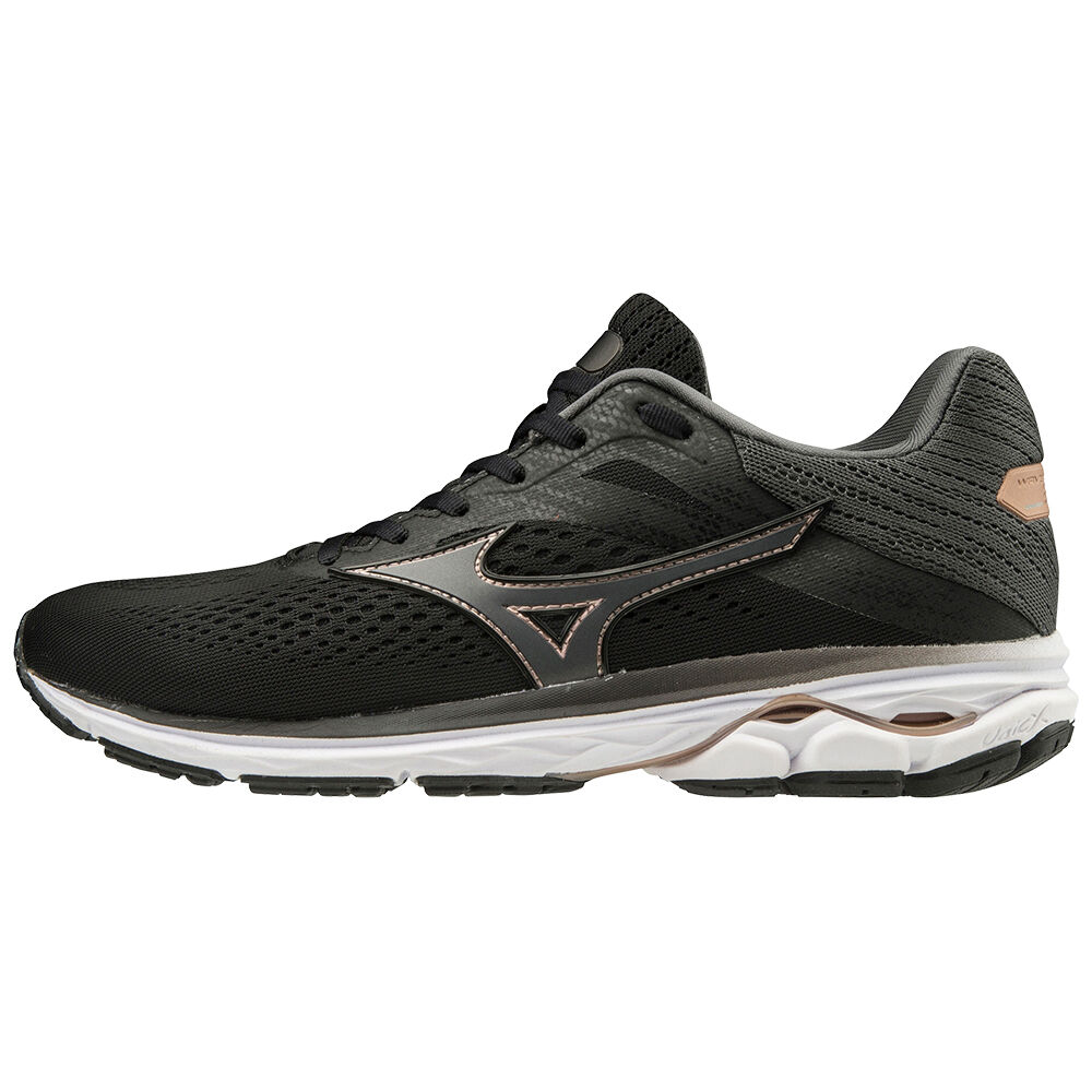 Scarpe Running Mizuno WAVE RIDER 23 Donna - Nere/Grigie - 04853-QLFK